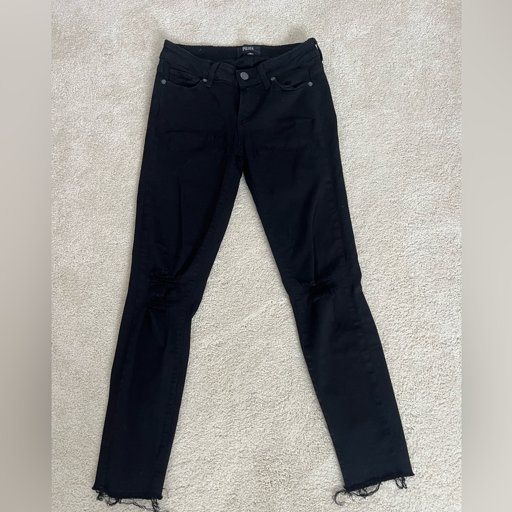 PAIGE size 26 black jeans